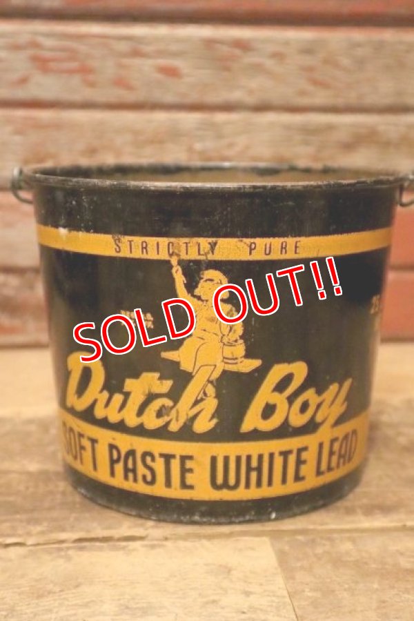 画像1: dp-240214-05 Dutch Boy/ 1950's-1960's SOFT PASTE WHITE LEAD 25 LBS. NET Bucket