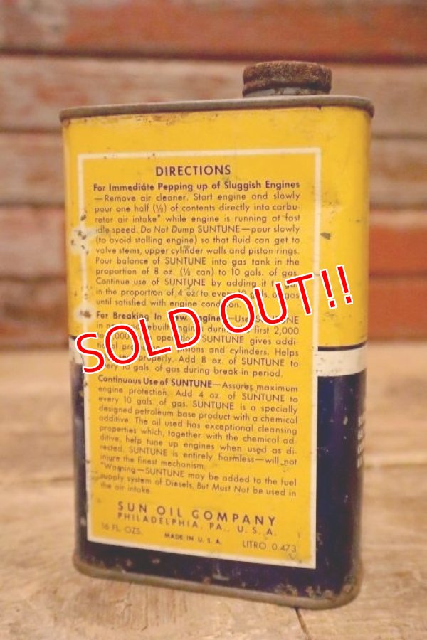 画像3: dp-240207-07 SUNOCO / 1950's SUNTUNE One Pint Can