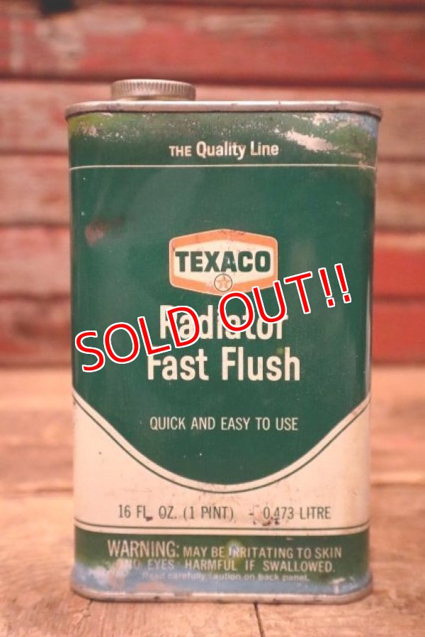 画像1: dp-240207-07 TEXACO / 1960's-1970's Radiator Fast Flush One Pint Can