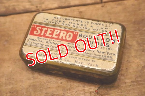 画像1: dp-231016-43 American Kitchen Products Company / 1940's-1950's STEERO BOUILLON CUBES Tin Case