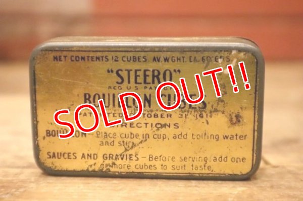 画像7: dp-231016-43 American Kitchen Products Company / 1940's-1950's STEERO BOUILLON CUBES Tin Case
