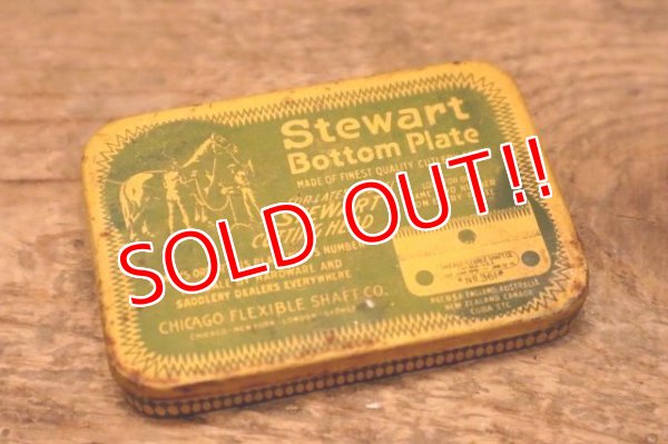 画像1: dp-231016-25 CHICAGO FLEXIBLE SHAFT CO. / 1920's Stewart Bottom Plate Tin Case