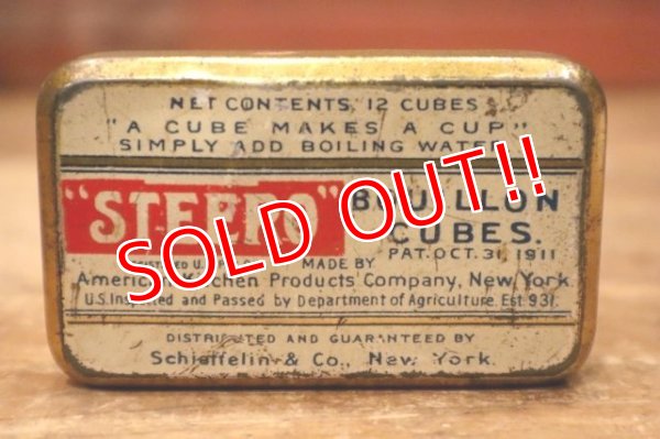 画像2: dp-231016-43 American Kitchen Products Company / 1940's-1950's STEERO BOUILLON CUBES Tin Case