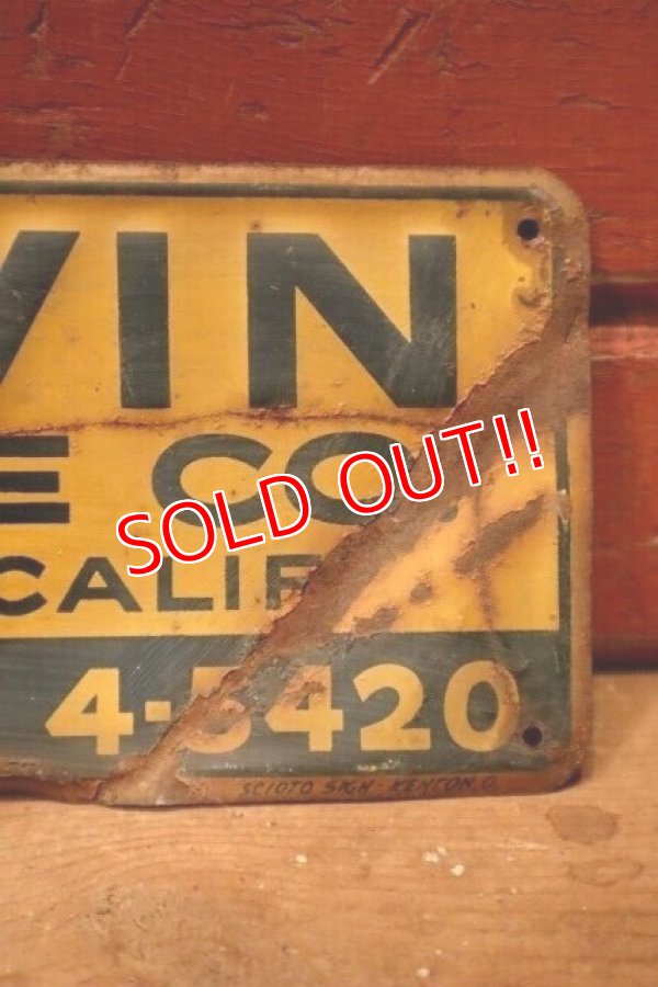 画像3: dp-240207-22 ARVIN FENCE CO. Metal Sign