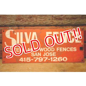 画像: dp-240207-22 SILVA FENCE Metal Sign