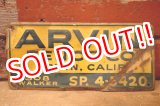 画像: dp-240207-22 ARVIN FENCE CO. Metal Sign