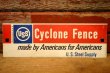 画像1: dp-240207-22 USS Cyclone Fence Metal Sign