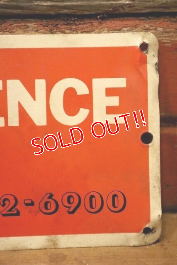 画像4: dp-240207-22 Alviso FENCE  Metal Sign