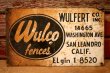 画像1: dp-240207-22 Wulco Fences Metal Sign