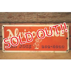 画像: dp-240207-22 Alviso FENCE  Metal Sign