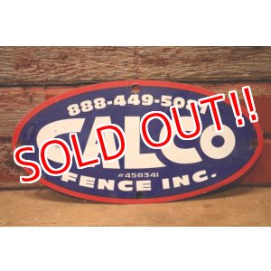 画像: dp-240207-22 CALCO FENCE INC. Metal Sign