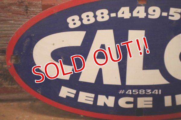 画像2: dp-240207-22 CALCO FENCE INC. Metal Sign