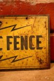 画像3: dp-240207-22 ELECTRIC FENCE Metal Sign