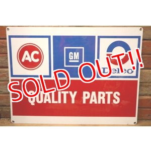 画像: dp-240207-08 AC GM Delco / QUALITY PARTS Metal Sign