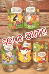 画像: gs-240207-06 PEANUTS / McDonald's1983 Camp Snoopy Collection Glass Full set