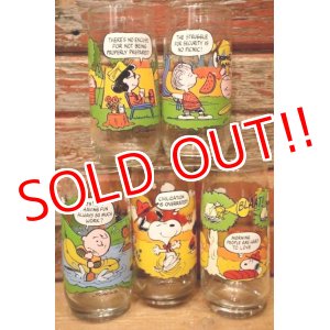 画像: gs-240207-06 PEANUTS / McDonald's1983 Camp Snoopy Collection Glass Full set