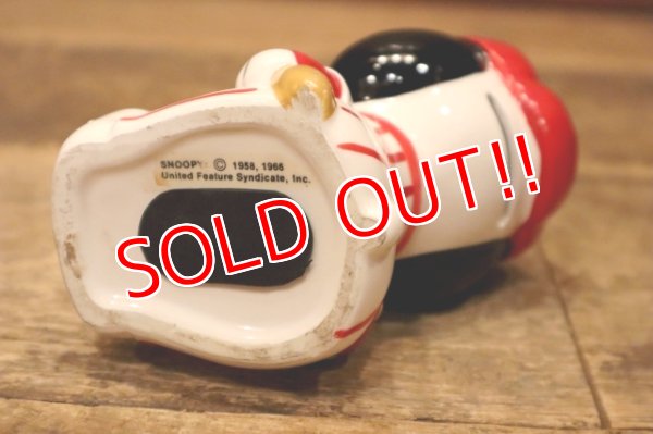 画像7: ct-240214-02 Snoopy / Determined 1970's Ceramic Bank "Baseball"