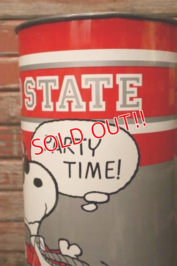画像4: ct-240207-01 Snoopy (Joe Cool) / OHIO STATE UNIVERSITY 1980's-1990's Trash Can