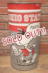 画像: ct-240207-01 Snoopy (Joe Cool) / OHIO STATE UNIVERSITY 1980's-1990's Trash Can