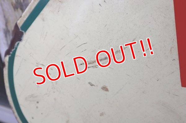 画像8: dp-240207-21 NATIONAL DEALER WHITE ROSE / 1950's Gas Station W-Sided Enamel Sign