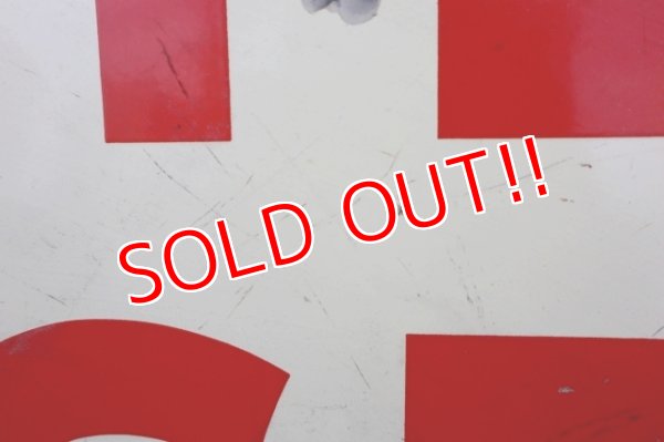 画像7: dp-240207-21 NATIONAL DEALER WHITE ROSE / 1950's Gas Station W-Sided Enamel Sign