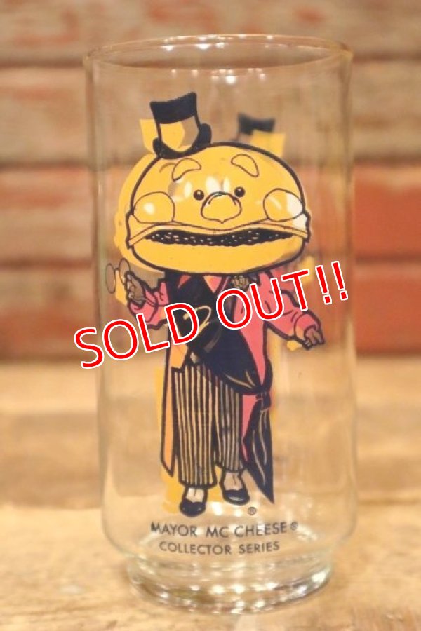 画像1: gs-240207-18 McDonald's / 1970's Collector Series "Mayor McCheese" Glass Error Print