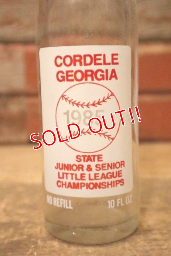 画像2: dp-230101-65 CORDELE GEORGIA / Little League Baseball 1985 Coca Cola Bottle