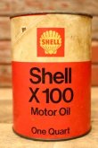 画像1: dp-240207-18 SHELL / X-100 U.S. One Quart Motor Oil Can