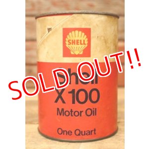 画像: dp-240207-18 SHELL / X-100 U.S. One Quart Motor Oil Can
