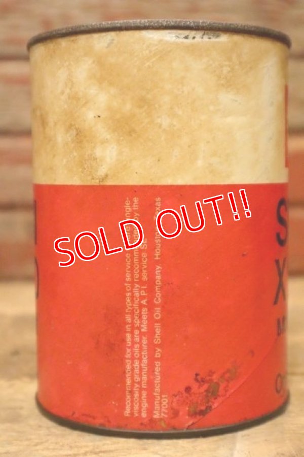 画像4: dp-240207-18 SHELL / X-100 U.S. One Quart Motor Oil Can