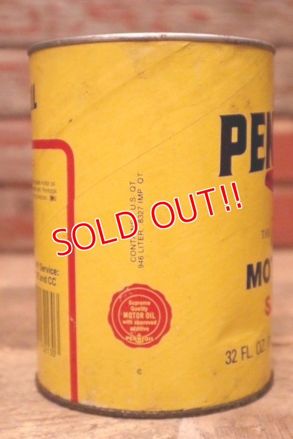 画像5: dp-240207-18 PENNZOIL / SAE-30 One U.S. Quart Can