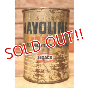 画像: dp-240207-18 TEXACO / HAVOLINE Motor Oil One U.S. Quart Can