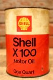 画像3: dp-240207-18 SHELL / X-100 U.S. One Quart Motor Oil Can