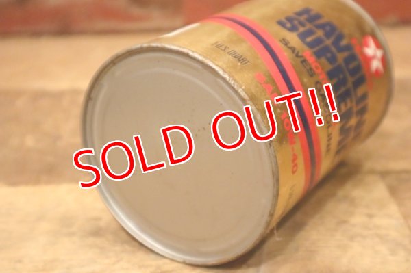 画像6: dp-240207-18 TEXACO / HAVOLINE SUPREME MOTOR OIL One U.S. Quart Can