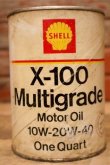画像2: dp-240207-18 SHELL / X-100 Multigrade U.S. One Quart Motor Oil Can