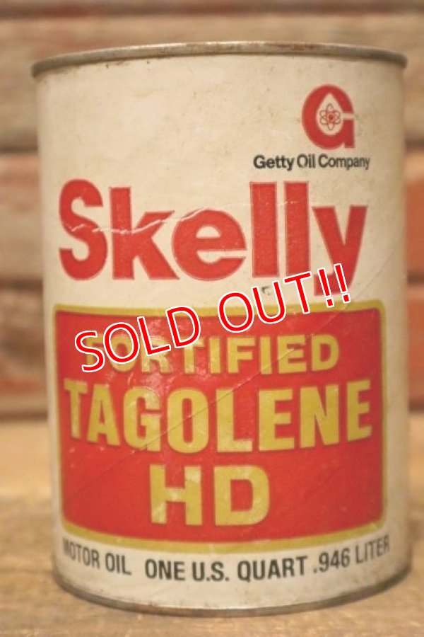 画像3: dp-240124-41 Skelly FORTIFIED TAGOLENE HD One U.S. Quart Motor Oil Can