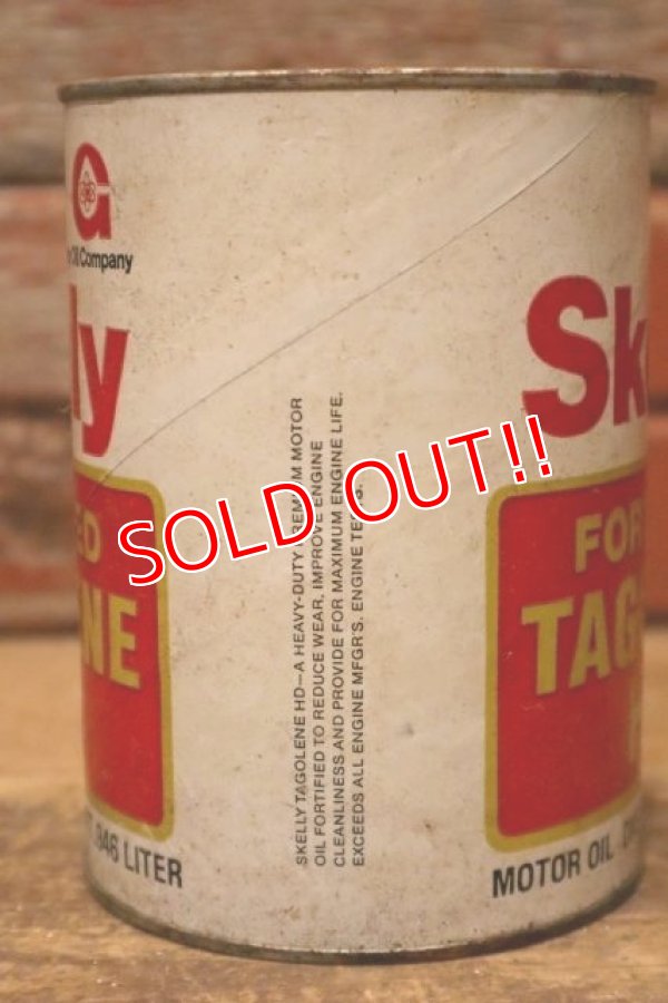 画像5: dp-240124-41 Skelly FORTIFIED TAGOLENE HD One U.S. Quart Motor Oil Can