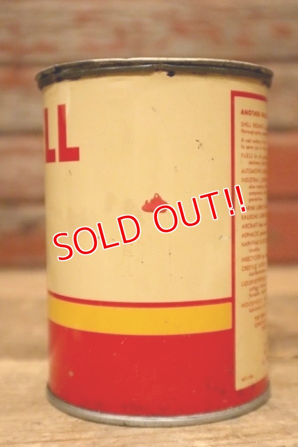 画像4: dp-240301-16 SHELL / 1950's-1960's One Pound Grease Can