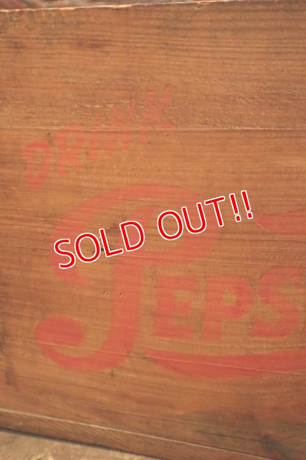 画像2: dp-240124-28 PEPSI-COLA / 1950's-1960's Wood Box