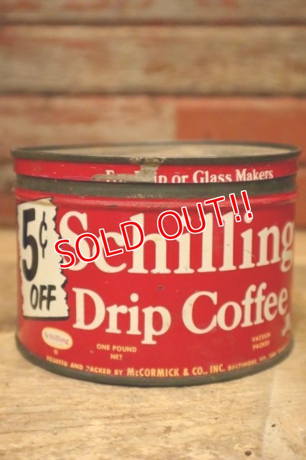 画像1: dp-240301-09 Schilling Regular Coffee / Vintage Tin Can