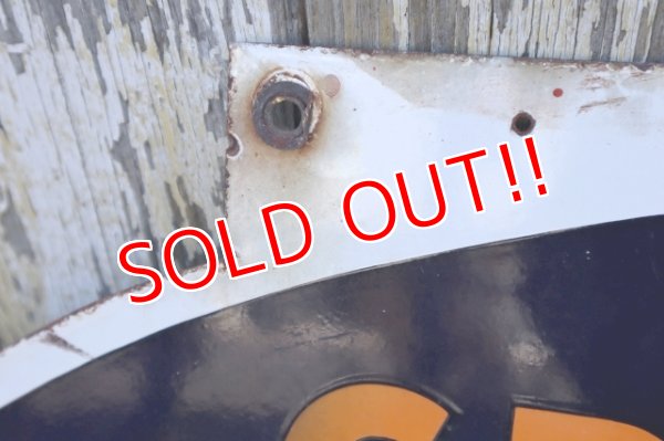 画像13: dp-240301-02 GREYHOUND / 1950's W-sided Porcelain Sign