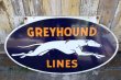 画像8: dp-240301-02 GREYHOUND / 1950's W-sided Porcelain Sign