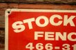 画像2: dp-240207-22 STOCKTON FENCE Metal Sign