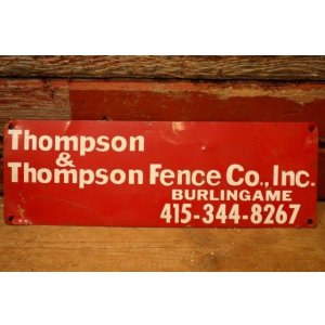 画像: dp-240207-22 Thompson & Thompson Fence Co., Inc. Metal Sign
