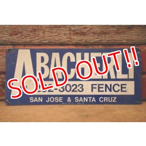 画像: dp-240207-22 ABACHERLI FENCE Metal Sign