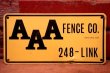 画像1: dp-240207-22 AAA FENCE CO. Metal Sign