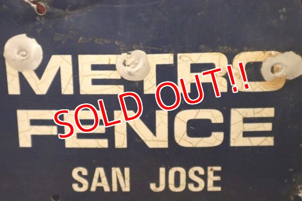 画像3: dp-240207-22 METRO FENCE Metal Sign