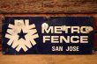 画像1: dp-240207-22 METRO FENCE Metal Sign