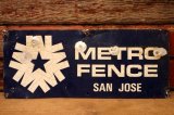 画像: dp-240207-22 METRO FENCE Metal Sign