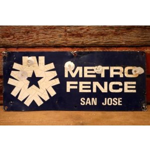 画像: dp-240207-22 METRO FENCE Metal Sign